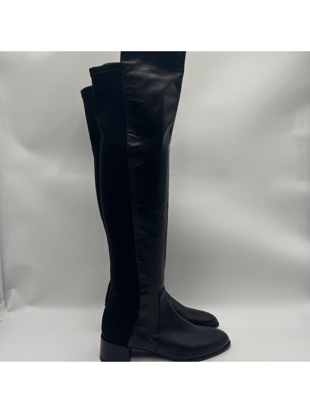 Women’s Stuart Weitzman 50/50 Reserve Over-the-Knee Boot black leather Size 7 M